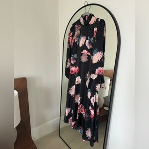 Floral silk dress